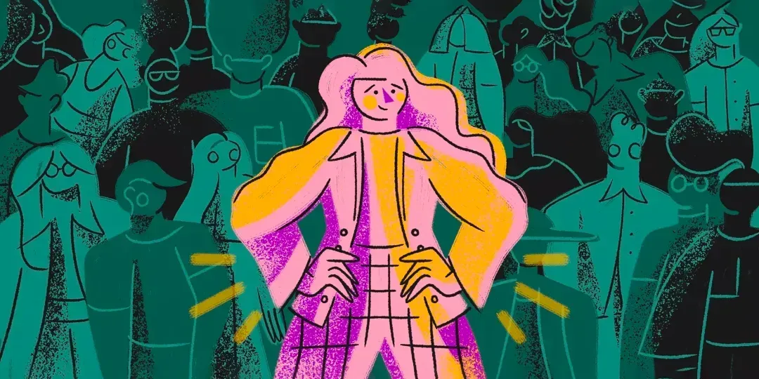 Illustration for defining your own career path by Mariah Barnaby-Norris