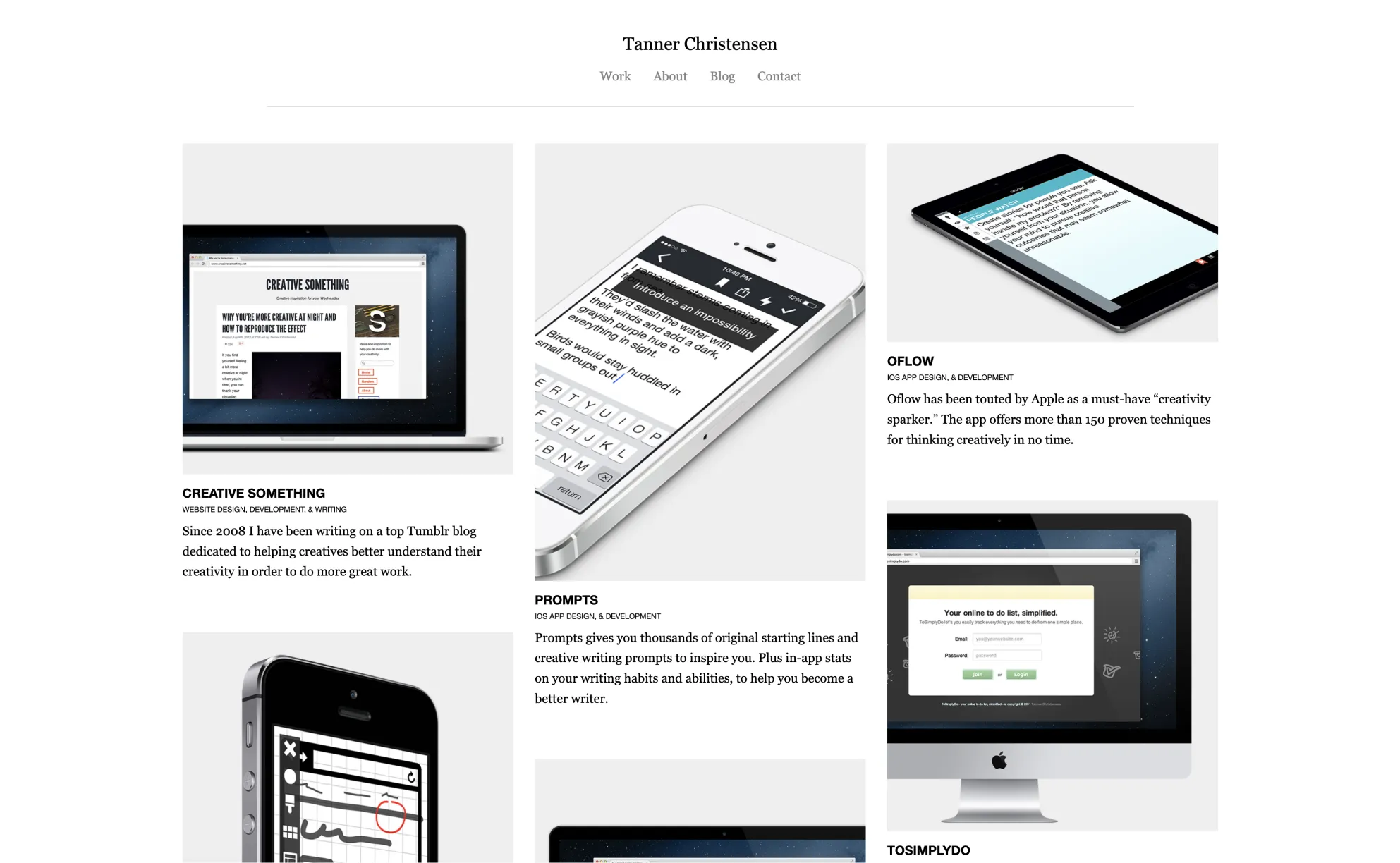 TannerChristensen.com in 2013 with a cleaner style